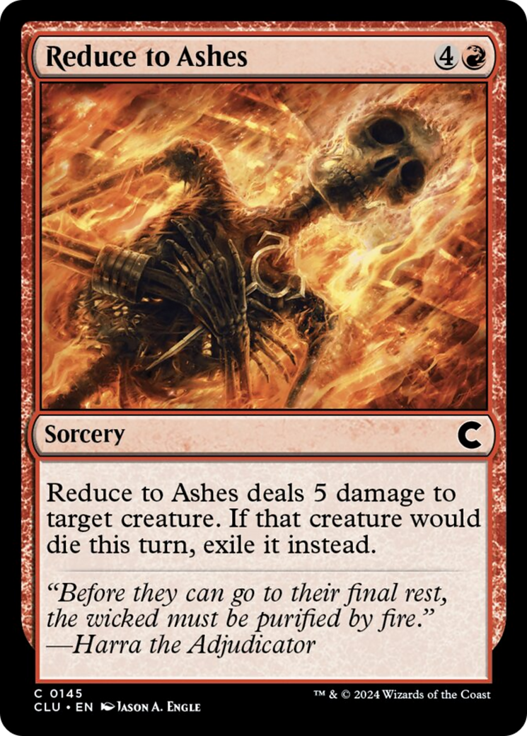 Reduce to Ashes [Ravnica: Clue Edition] | Devastation Store