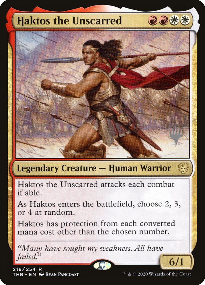 Haktos the Unscarred (Promo Pack) [Theros Beyond Death Promos] | Devastation Store