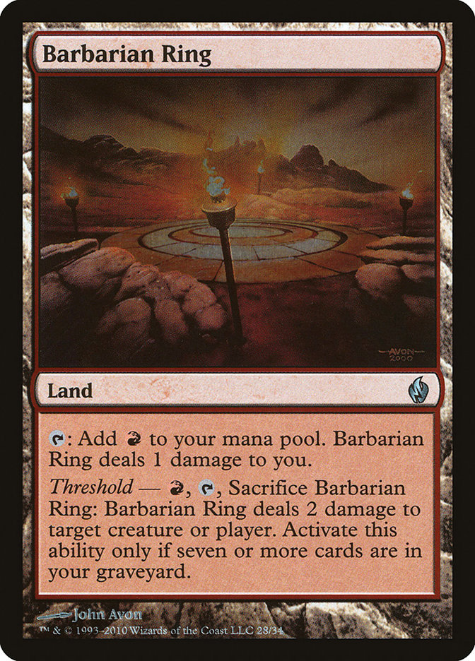 Barbarian Ring [Premium Deck Series: Fire and Lightning] | Devastation Store