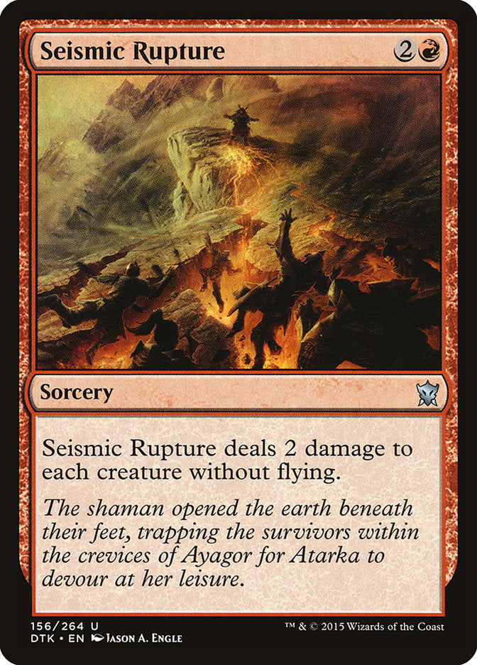 Seismic Rupture [Dragons of Tarkir] | Devastation Store