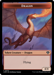 Dragon // Kor Ally Double-Sided Token [Commander Masters Tokens] | Devastation Store