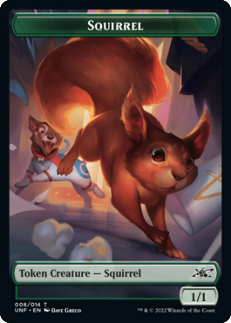 Squirrel // Treasure (012) Double-sided Token [Unfinity Tokens] | Devastation Store