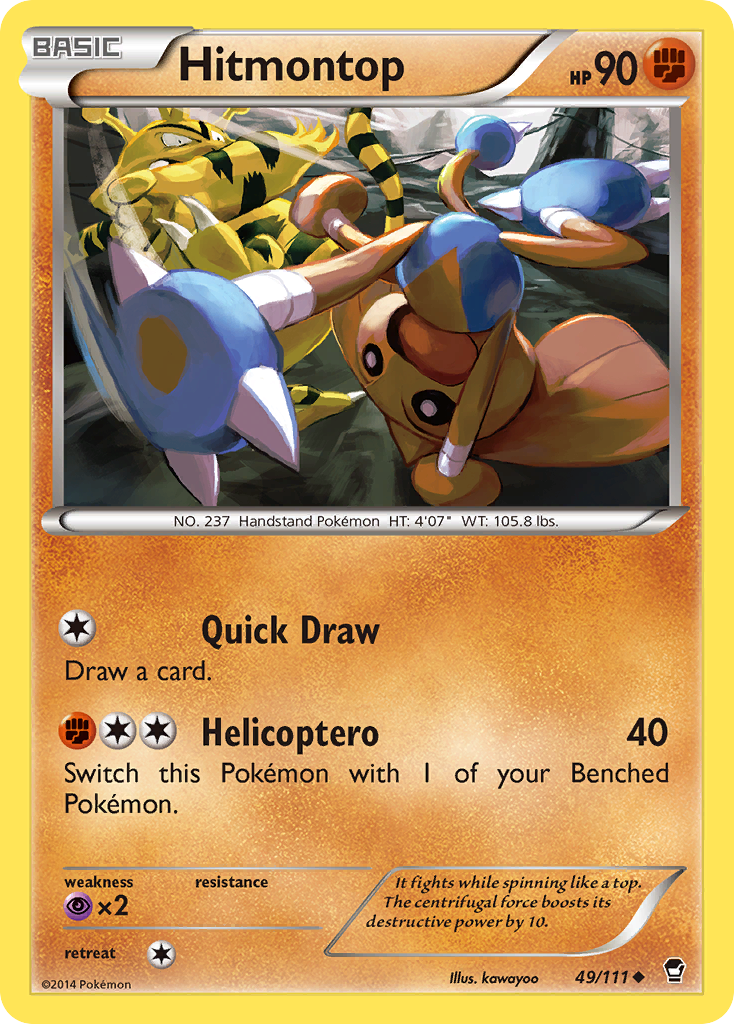 Hitmontop (49/111) [XY: Furious Fists] | Devastation Store