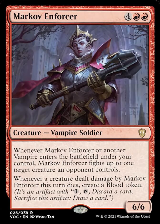 Markov Enforcer [Innistrad: Crimson Vow Commander] | Devastation Store