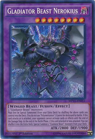 Gladiator Beast Nerokius [MP15-EN051] Secret Rare | Devastation Store