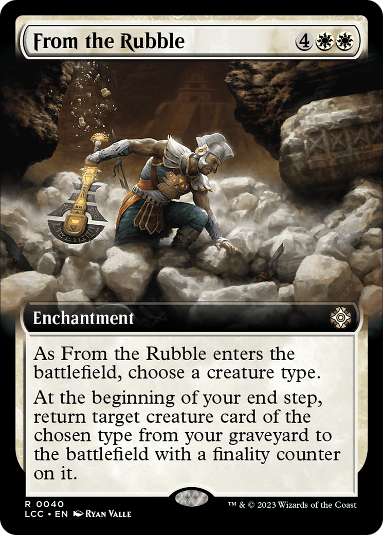 From the Rubble (Extended Art) [The Lost Caverns of Ixalan Commander] | Devastation Store