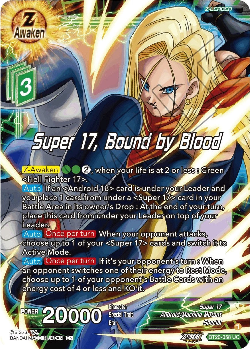 Super 17, Bound by Blood (BT20-058) [Power Absorbed] | Devastation Store