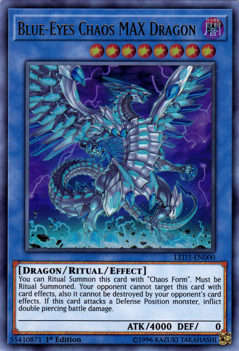 Blue-Eyes Chaos MAX Dragon [LED3-EN000] Ultra Rare | Devastation Store