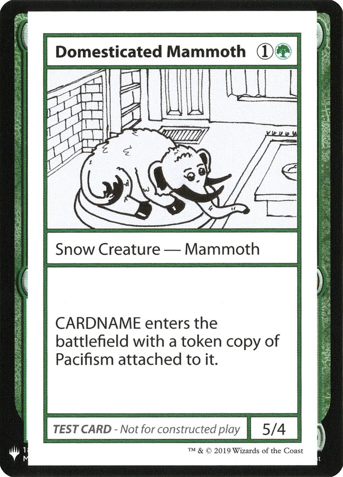 Domesticated Mammoth [Mystery Booster Playtest Cards] | Devastation Store