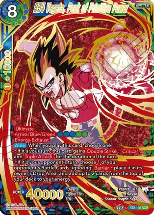 SS4 Vegeta, Peak of Primitive Power (Gold Stamped) [BT8-136] | Devastation Store