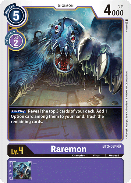 Raremon [BT3-084] [Release Special Booster Ver.1.0] | Devastation Store