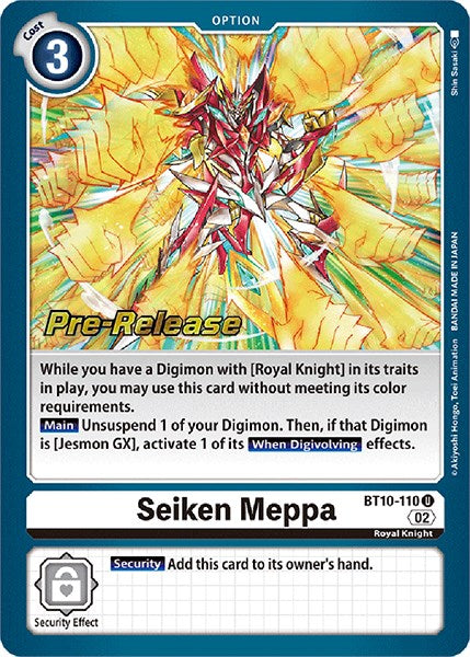 Seiken Meppa [BT10-110] [Xros Encounter Pre-Release Cards] | Devastation Store