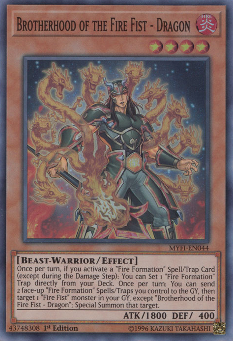 Brotherhood of the Fire Fist - Dragon [MYFI-EN044] Super Rare | Devastation Store