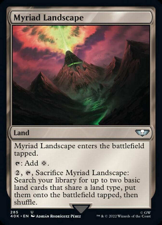 Myriad Landscape (Surge Foil) [Universes Beyond: Warhammer 40,000] | Devastation Store