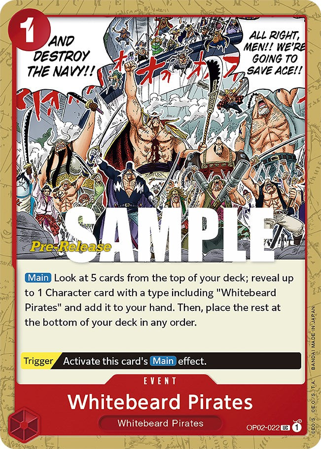 Whitebeard Pirates [Paramount War Pre-Release Cards] | Devastation Store