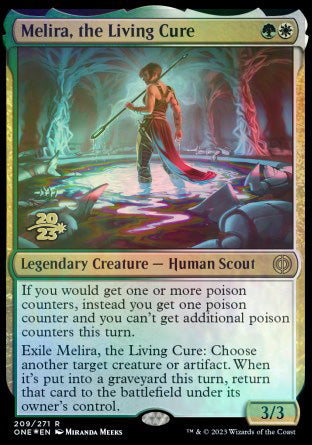 Melira, the Living Cure [Phyrexia: All Will Be One Prerelease Promos] | Devastation Store