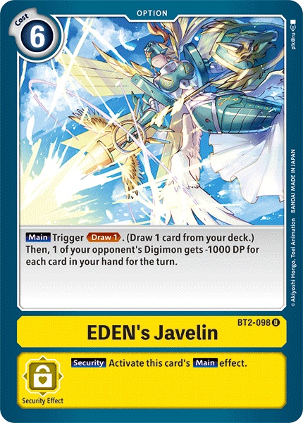 Eden's Javelin [BT2-098] [Release Special Booster Ver.1.5] | Devastation Store