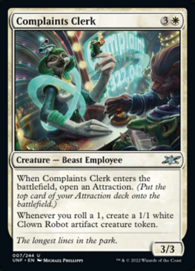 Complaints Clerk [Unfinity] | Devastation Store