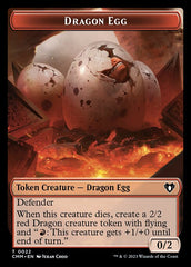 Treasure // Dragon Egg Double-Sided Token [Commander Masters Tokens] | Devastation Store