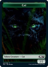Cat (011) // Zombie Double-sided Token [Core Set 2021 Tokens] | Devastation Store