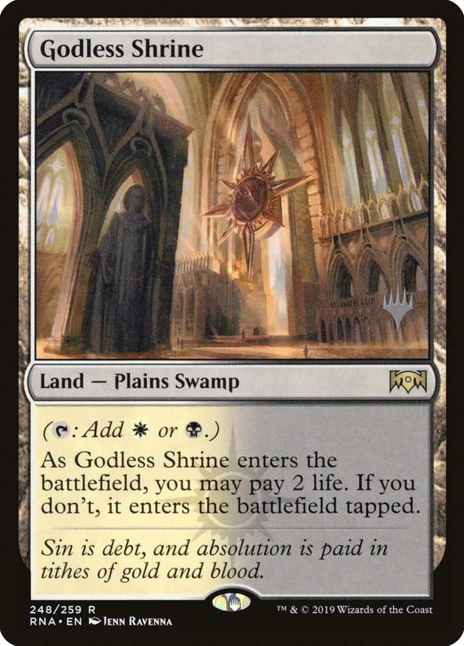Godless Shrine (Promo Pack) [Ravnica Allegiance Promos] | Devastation Store