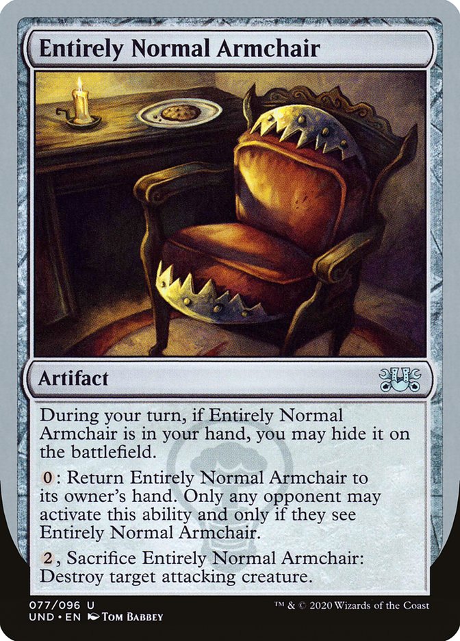 Entirely Normal Armchair [Unsanctioned] | Devastation Store