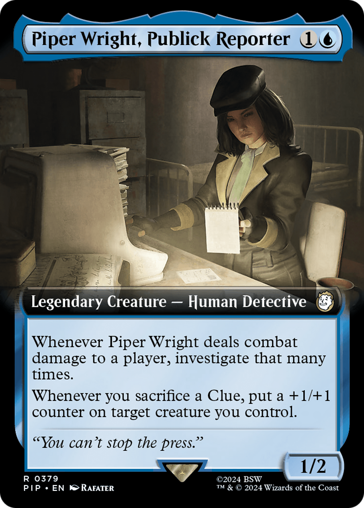 Piper Wright, Publick Reporter (Extended Art) [Fallout] | Devastation Store