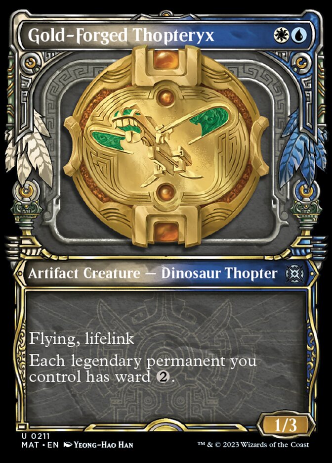 Gold-Forged Thopteryx (Showcase Halo Foil) [March of the Machine: The Aftermath] | Devastation Store