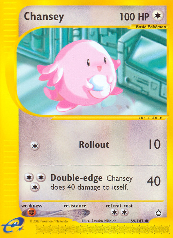 Chansey (69/147) [Aquapolis] | Devastation Store