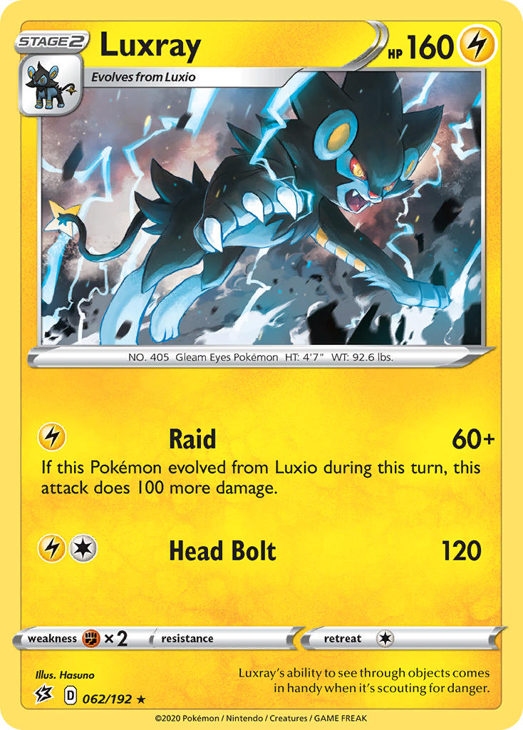 Luxray (062/192) (Theme Deck Exclusive) [Sword & Shield: Rebel Clash] | Devastation Store