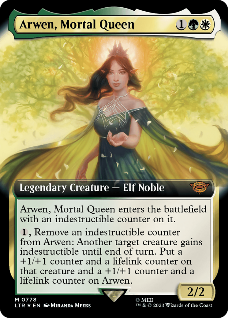 Arwen, Mortal Queen (Extended Art) (Surge Foil) [The Lord of the Rings: Tales of Middle-Earth] | Devastation Store