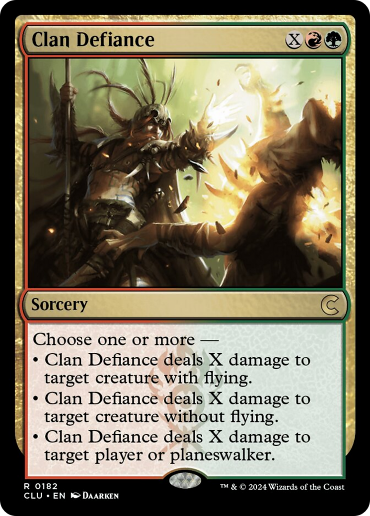 Clan Defiance [Ravnica: Clue Edition] | Devastation Store