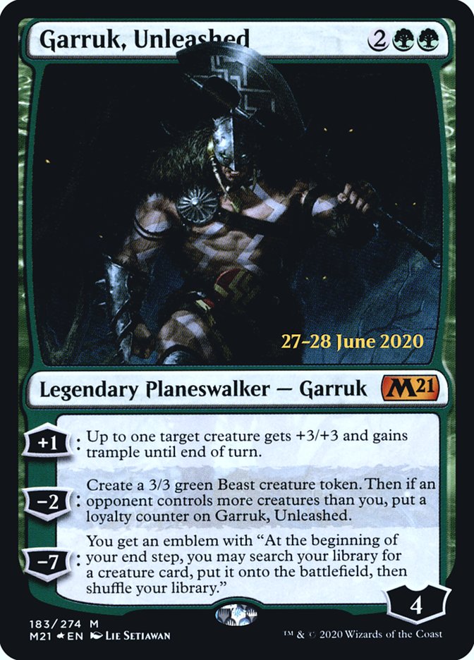 Garruk, Unleashed  [Core Set 2021 Prerelease Promos] | Devastation Store