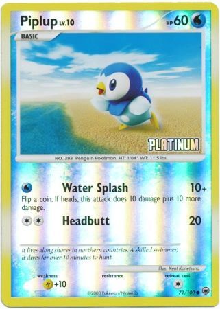 Piplup (71/100) [Burger King Promos: 2009 Collection] | Devastation Store
