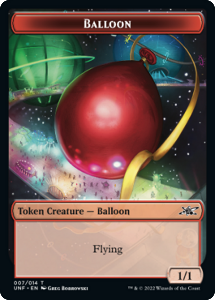 Clown Robot (003) // Balloon Double-sided Token [Unfinity Tokens] | Devastation Store