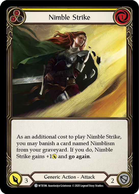 Nimble Strike (Yellow) [WTR186] Unlimited Edition Normal - Devastation Store | Devastation Store