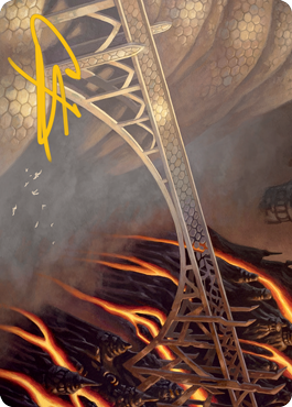 Rustvale Bridge Art Card (Gold-Stamped Signature) [Modern Horizons 2 Art Series] | Devastation Store