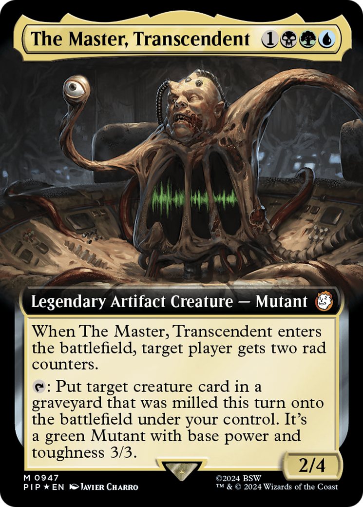 The Master, Transcendent (Extended Art) (Surge Foil) [Fallout] | Devastation Store