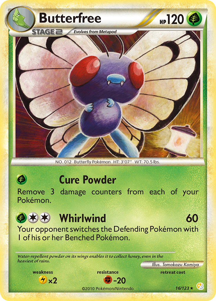 Butterfree (16/123) [HeartGold & SoulSilver: Base Set] | Devastation Store