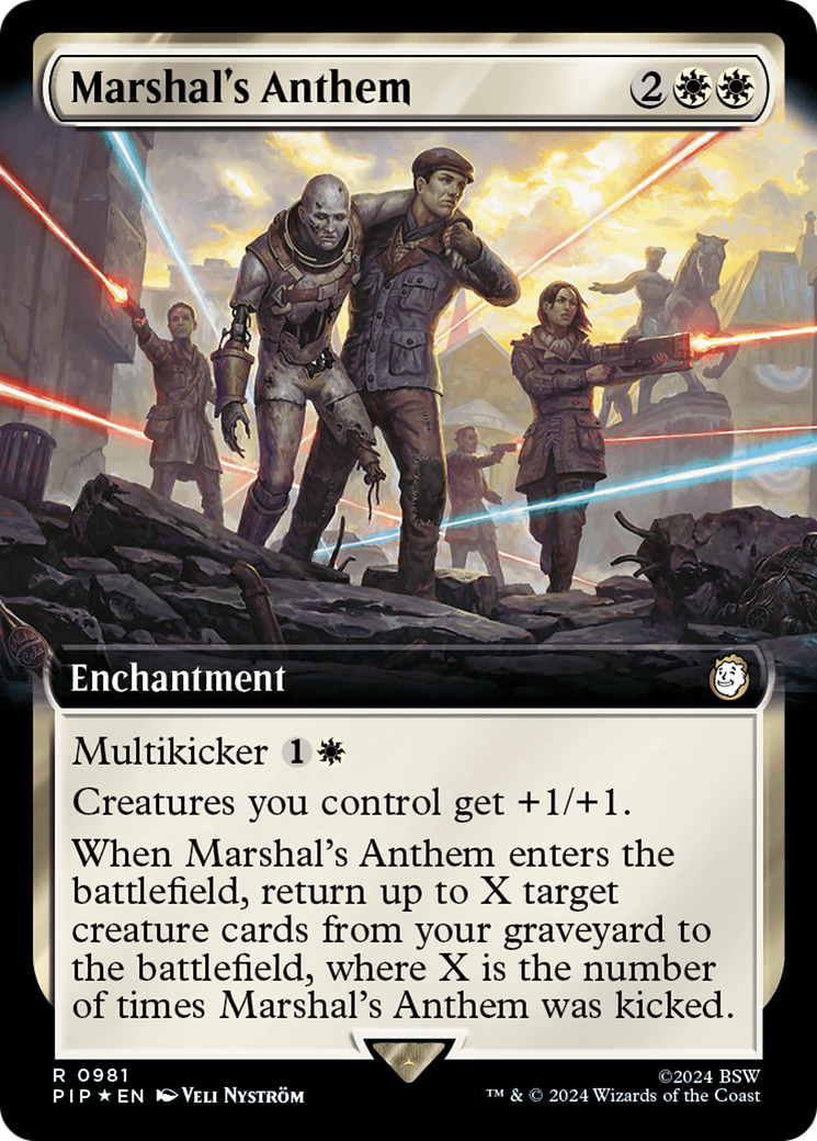 Marshal's Anthem (Extended Art) (Surge Foil) [Fallout] | Devastation Store