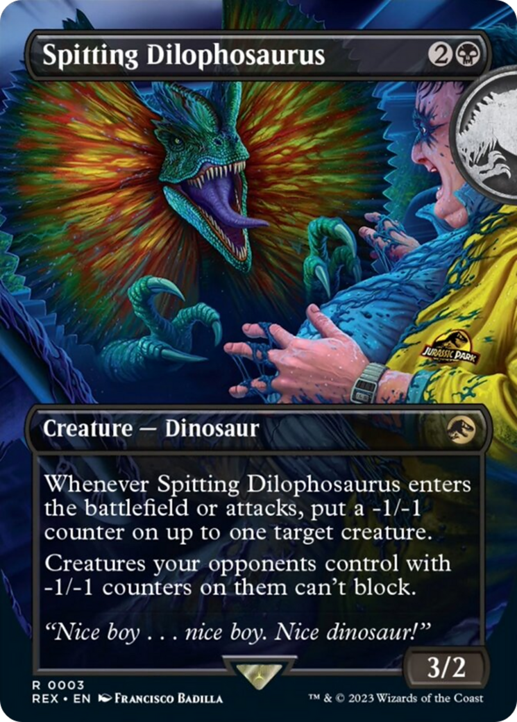 Spitting Dilophosaurus (Borderless) [Jurassic World Collection] | Devastation Store