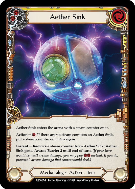 Aether Sink [ARC017-R] 1st Edition Rainbow Foil - Devastation Store | Devastation Store