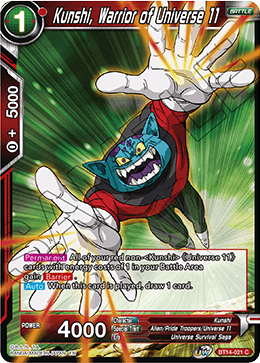 Kunshi, Warrior of Universe 11 (BT14-021) [Cross Spirits] | Devastation Store