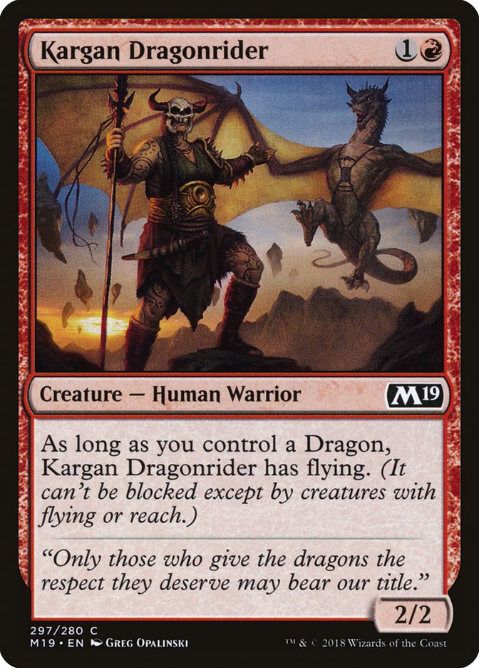 Kargan Dragonrider [Core Set 2019] - Devastation Store | Devastation Store