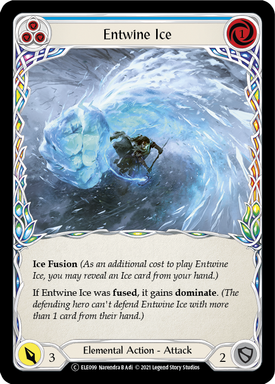 Entwine Ice (Blue) [U-ELE099] Unlimited Rainbow Foil | Devastation Store