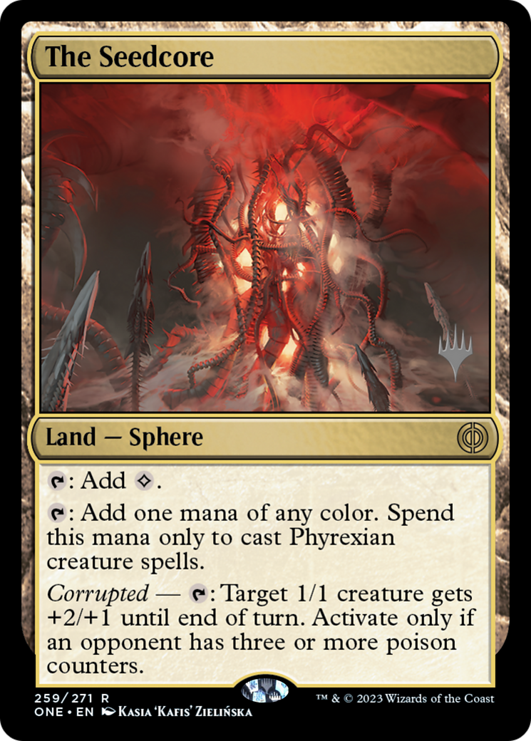 The Seedcore (Promo Pack) [Phyrexia: All Will Be One Promos] | Devastation Store