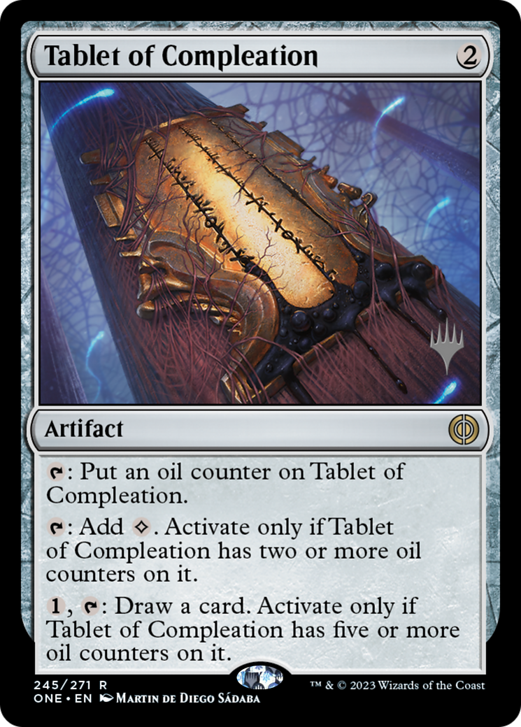 Tablet of Compleation (Promo Pack) [Phyrexia: All Will Be One Promos] | Devastation Store