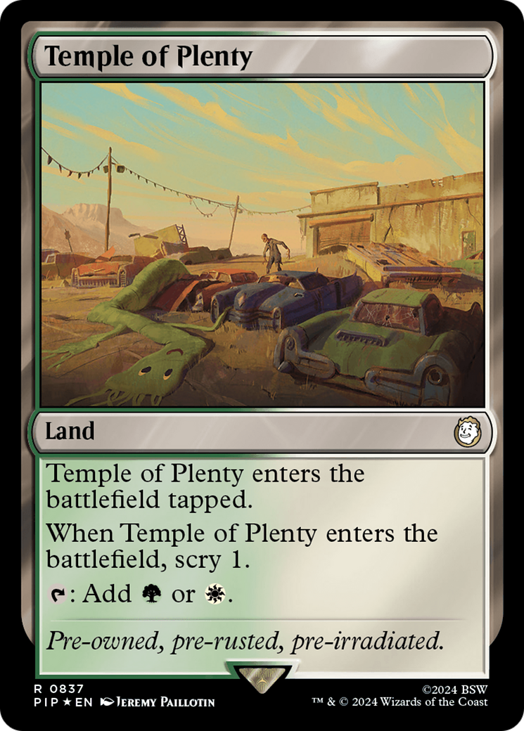 Temple of Plenty (Surge Foil) [Fallout] | Devastation Store