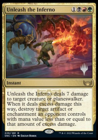 Unleash the Inferno (Promo Pack) [Streets of New Capenna Promos] | Devastation Store