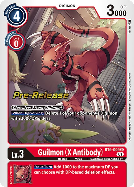 Guilmon (X Antibody) [BT9-009] [X Record Pre-Release Promos] | Devastation Store